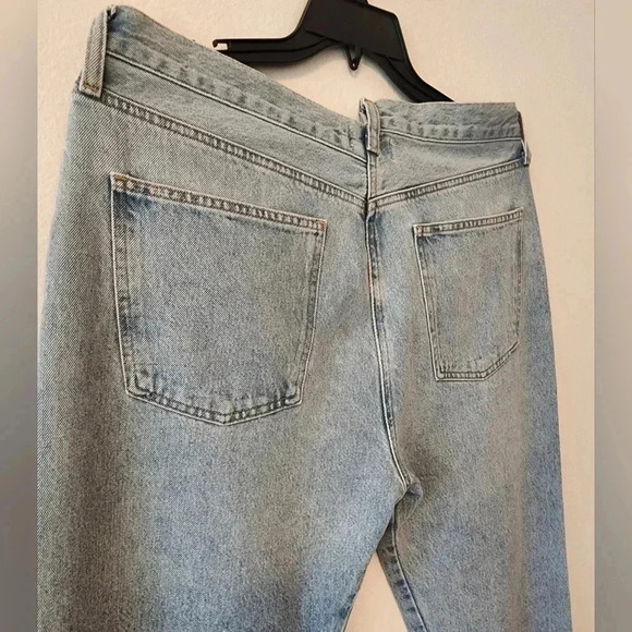 Agolde Criss Cross Straight Jean in Dimension size 32 NWT light wash - Picture 6 of 16